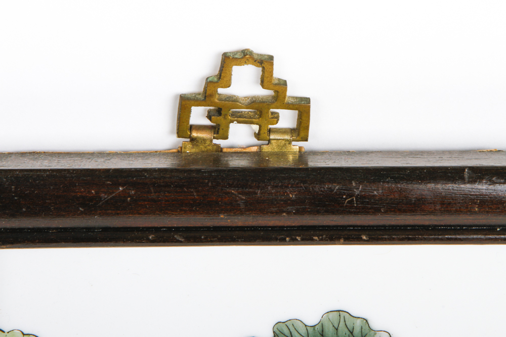 Collection of Chinese Paintings on Porcelain Tile With Two Signed "Yu Zhu Shan"