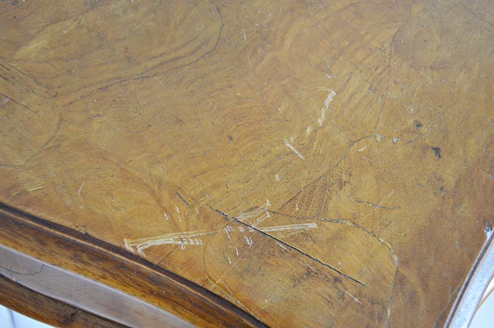 Italian Rococo Style Olive Wood Oyster Veneer Bombe Chest