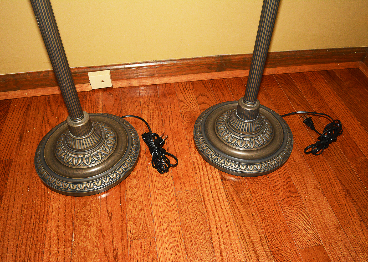 Pair of Torchiere Floor Lamps