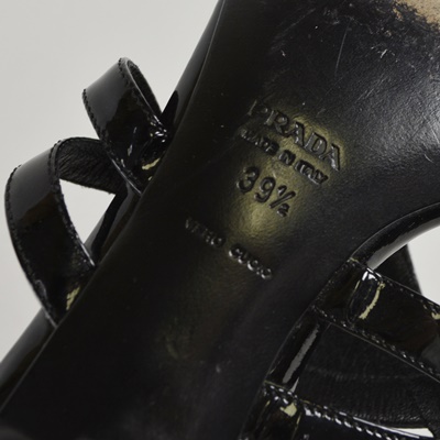 Prada Black Slip-On Sandals