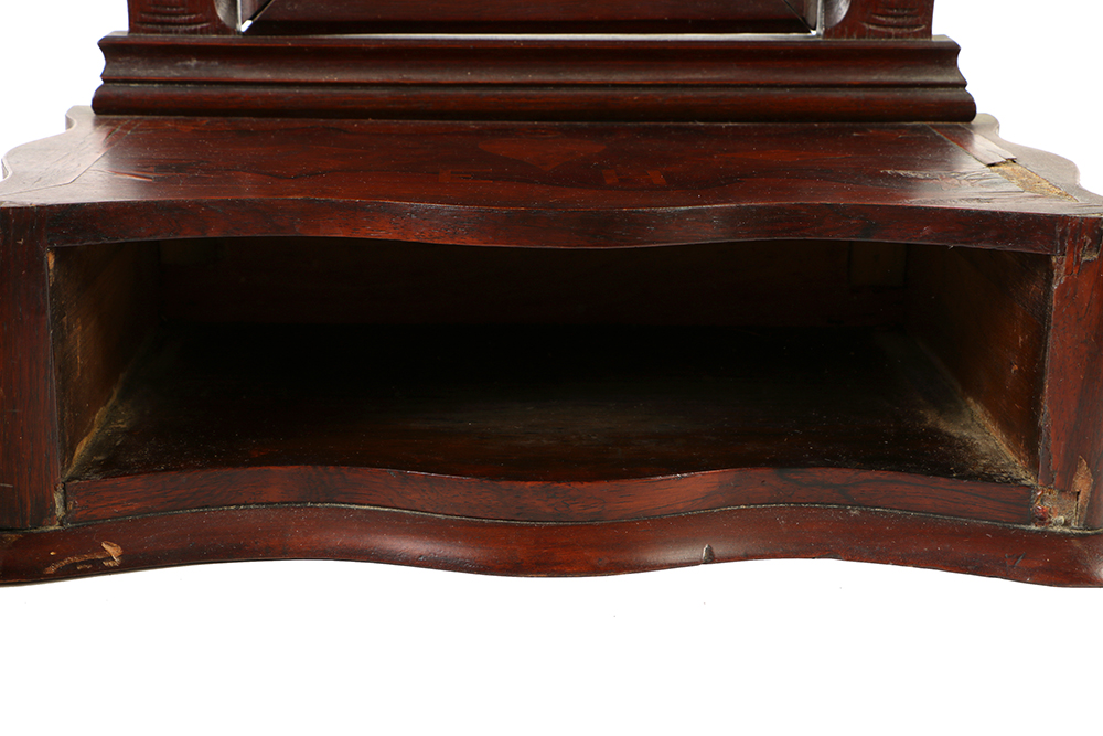 Antique Women's Dresser Mirror with Inlay Initials "SEH"