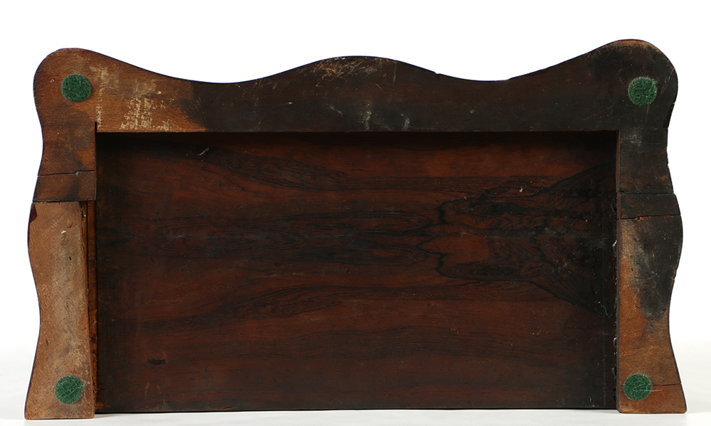 Antique Women's Dresser Mirror with Inlay Initials "SEH"