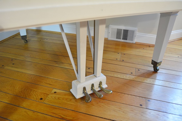 Krell White Baby Grand Piano