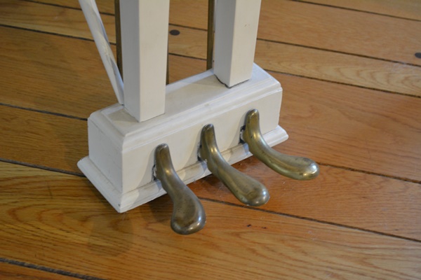 Krell White Baby Grand Piano