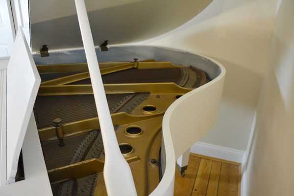 Krell White Baby Grand Piano