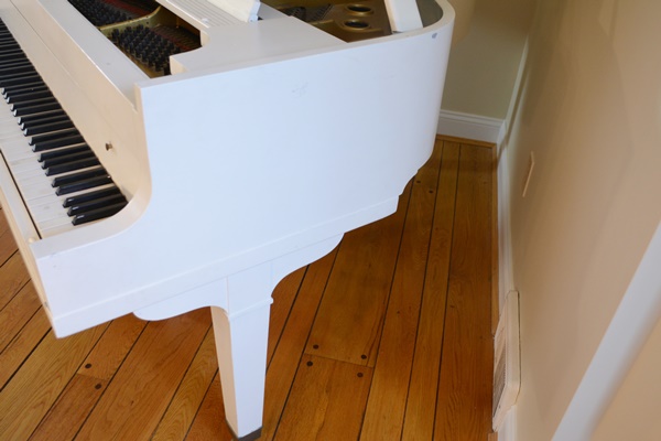 Krell White Baby Grand Piano