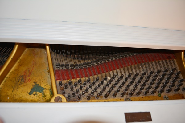 Krell White Baby Grand Piano