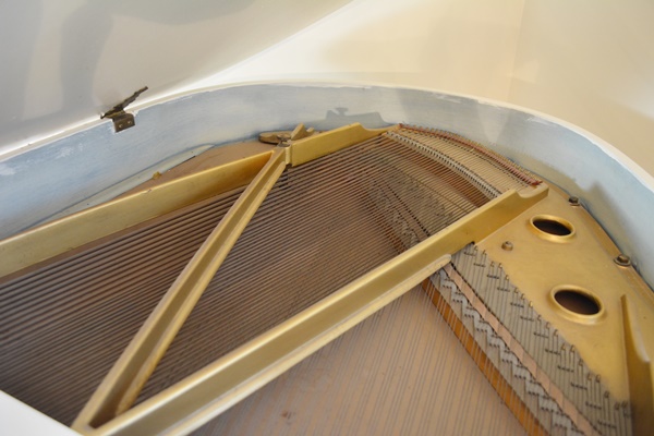 Krell White Baby Grand Piano