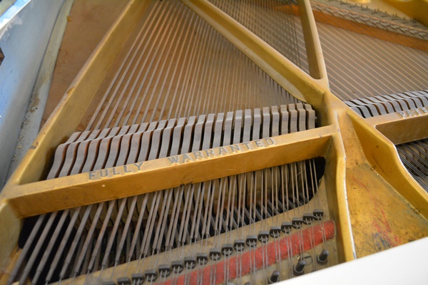 Krell White Baby Grand Piano