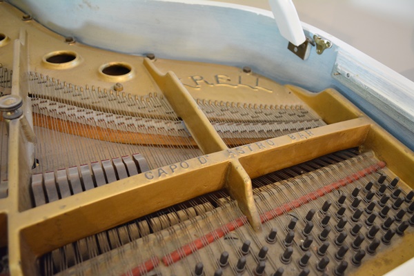 Krell White Baby Grand Piano