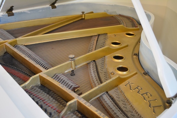 Krell White Baby Grand Piano