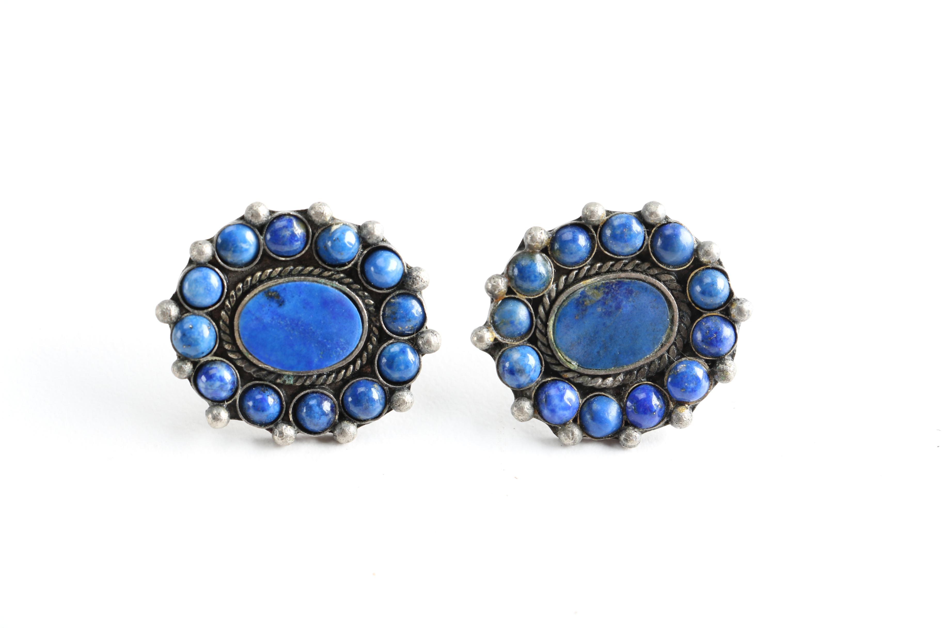 Assortment of Edwardian and Damascene Costume Jewelry