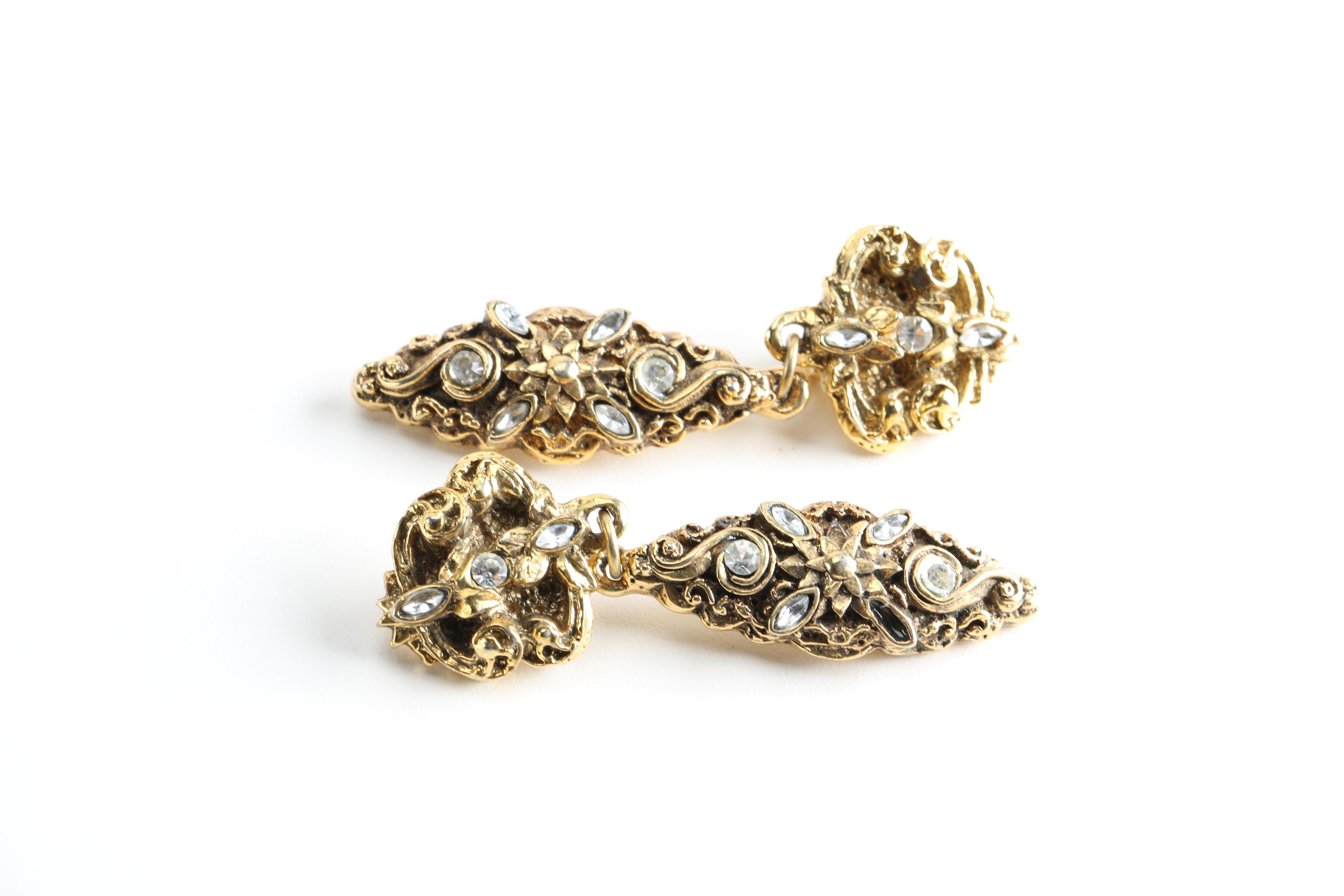 Assortment of Edwardian and Damascene Costume Jewelry