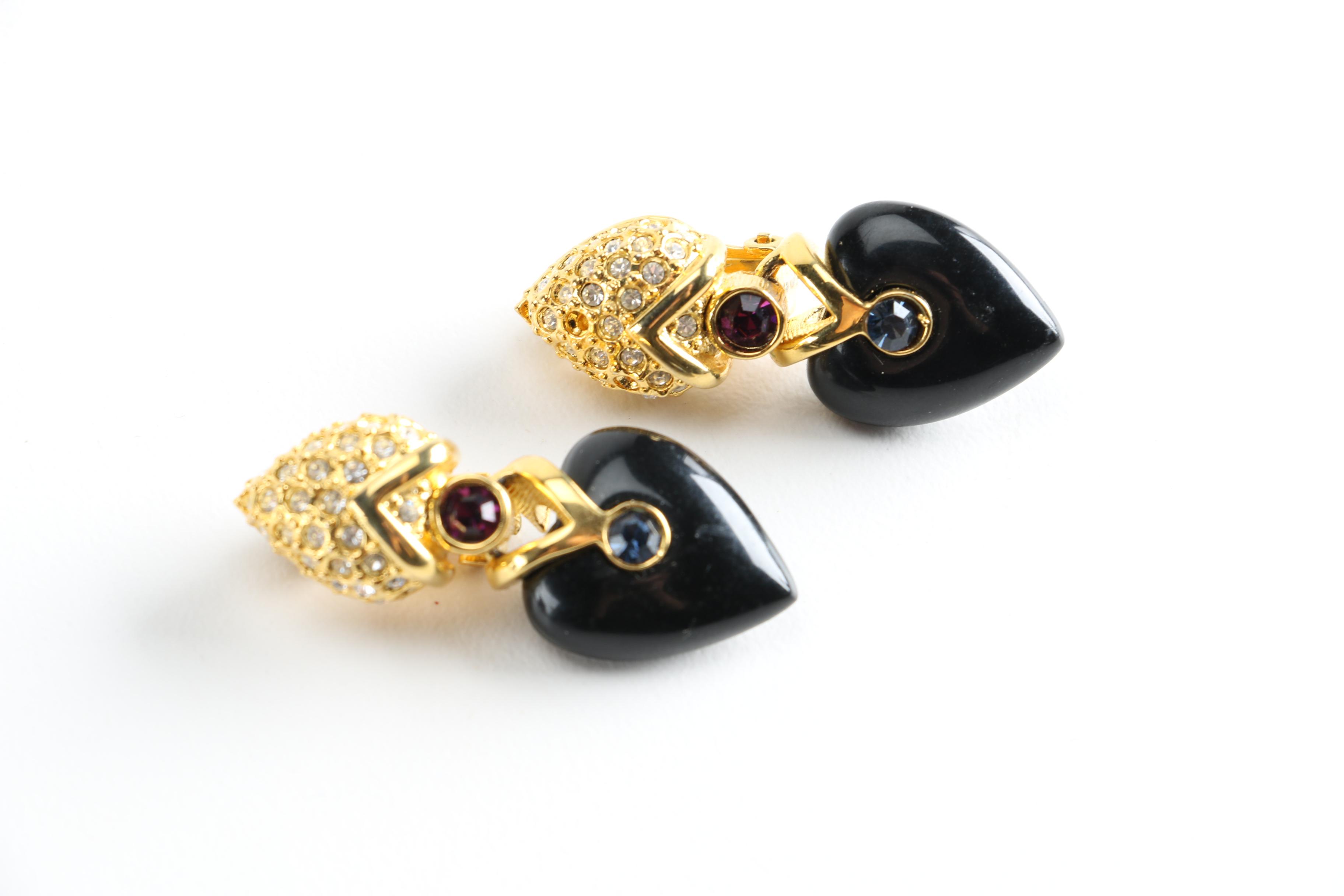 Assortment of Edwardian and Damascene Costume Jewelry