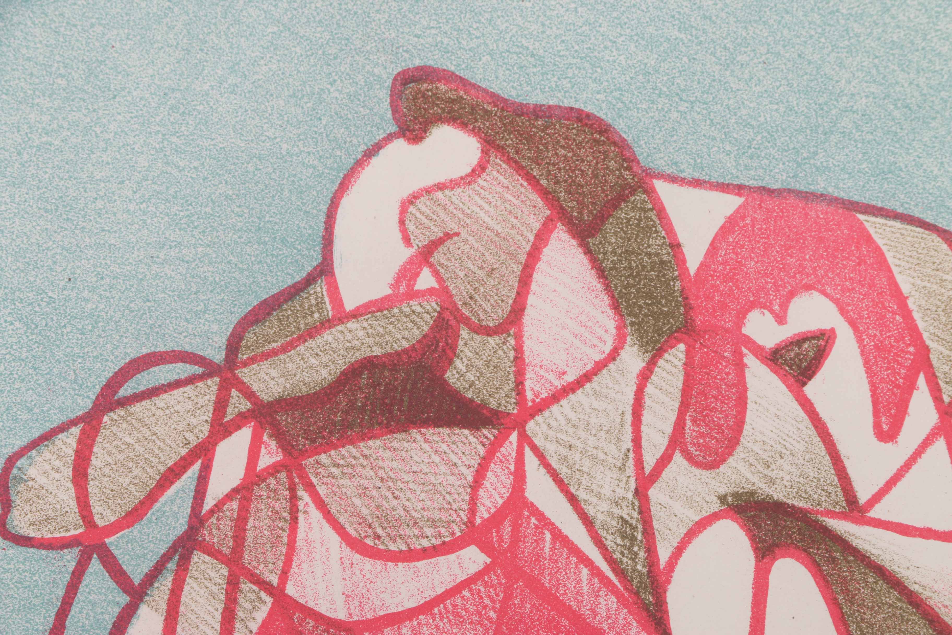 Arthur Helwig Lithograph "The Family"