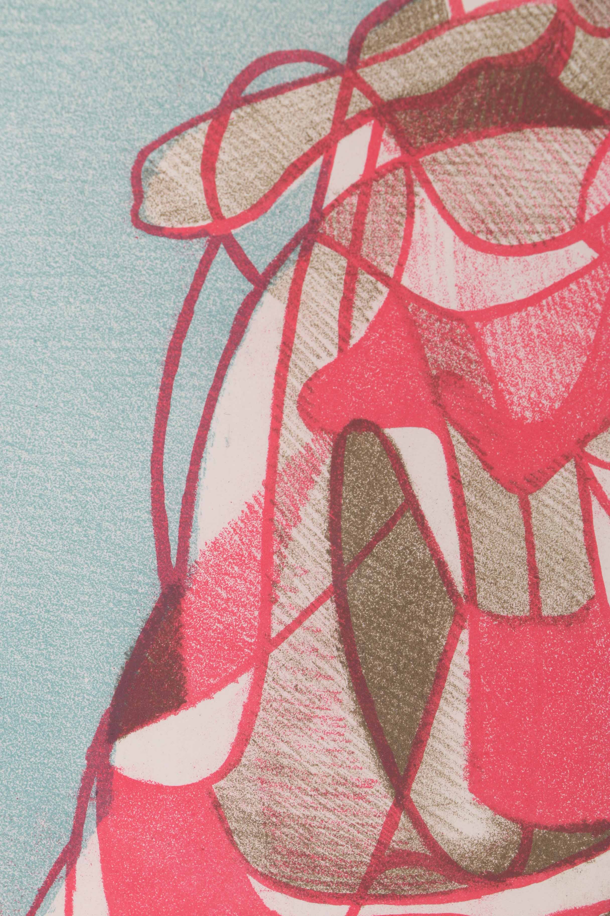 Arthur Helwig Lithograph "The Family"