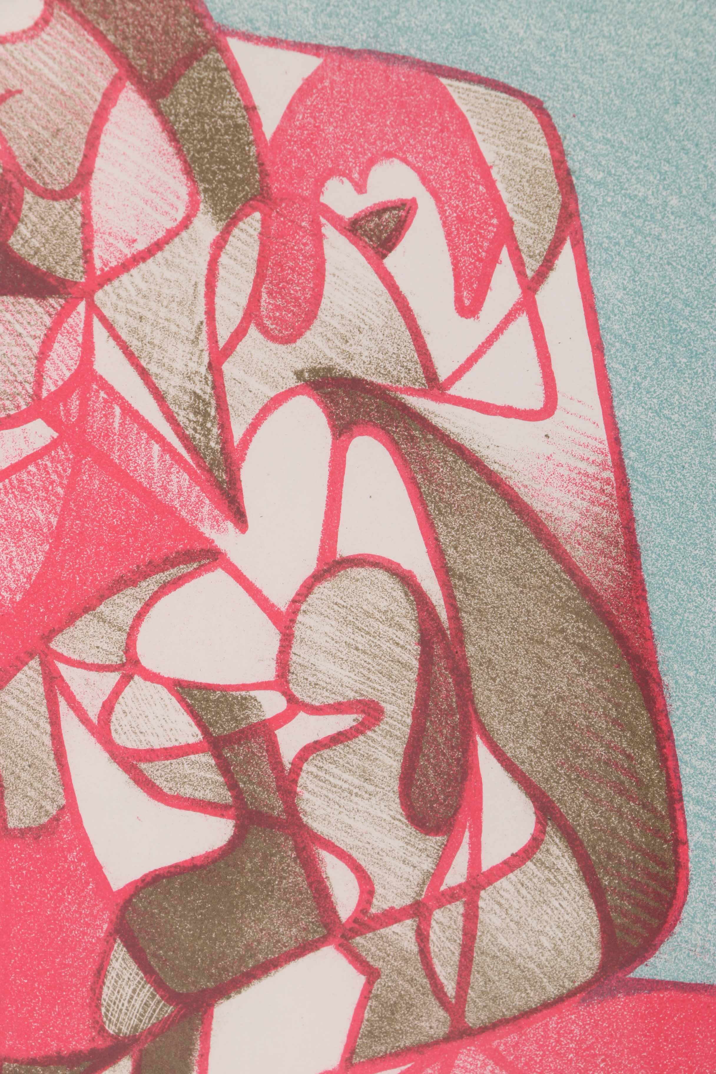 Arthur Helwig Lithograph "The Family"