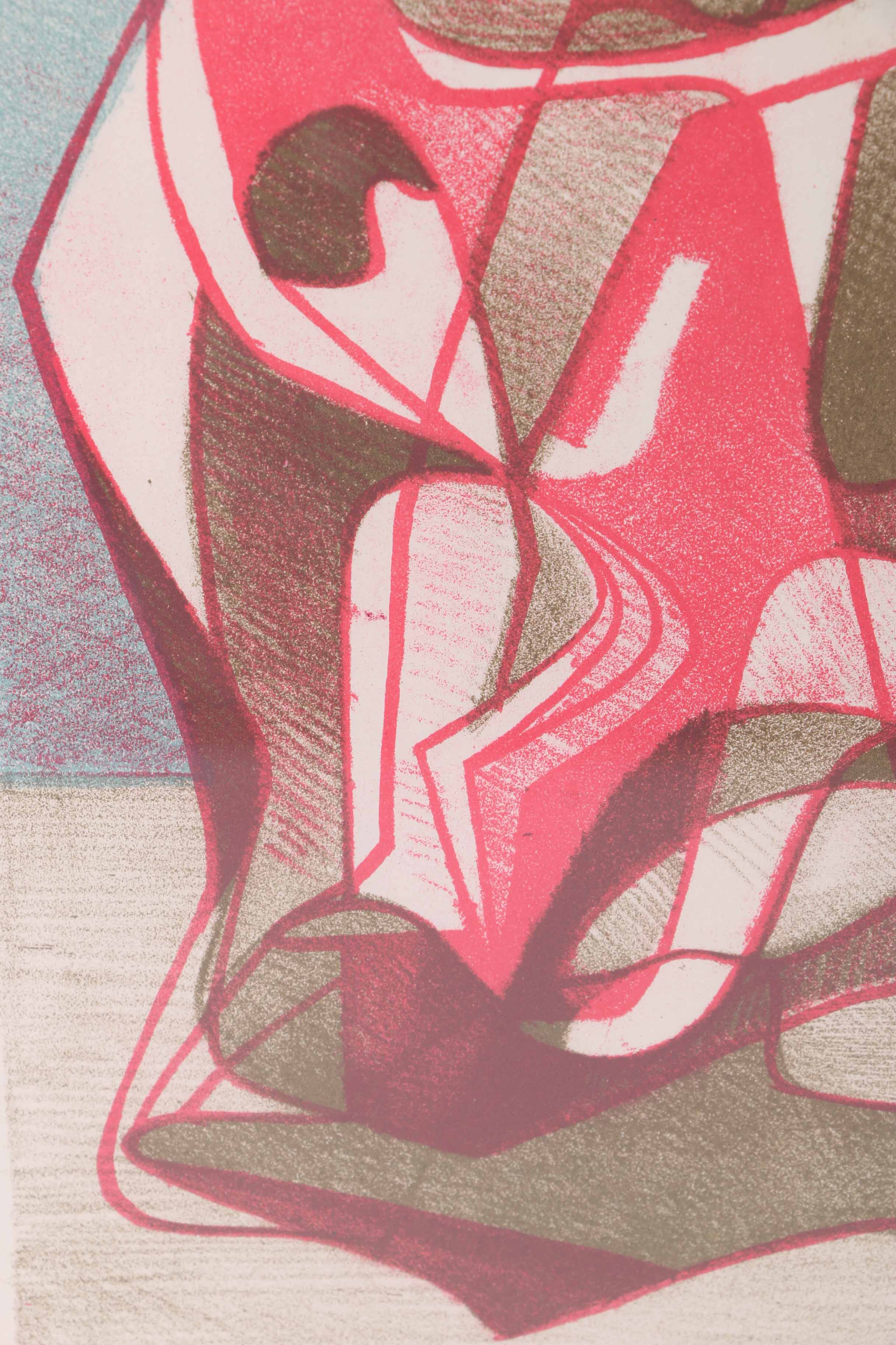 Arthur Helwig Lithograph "The Family"