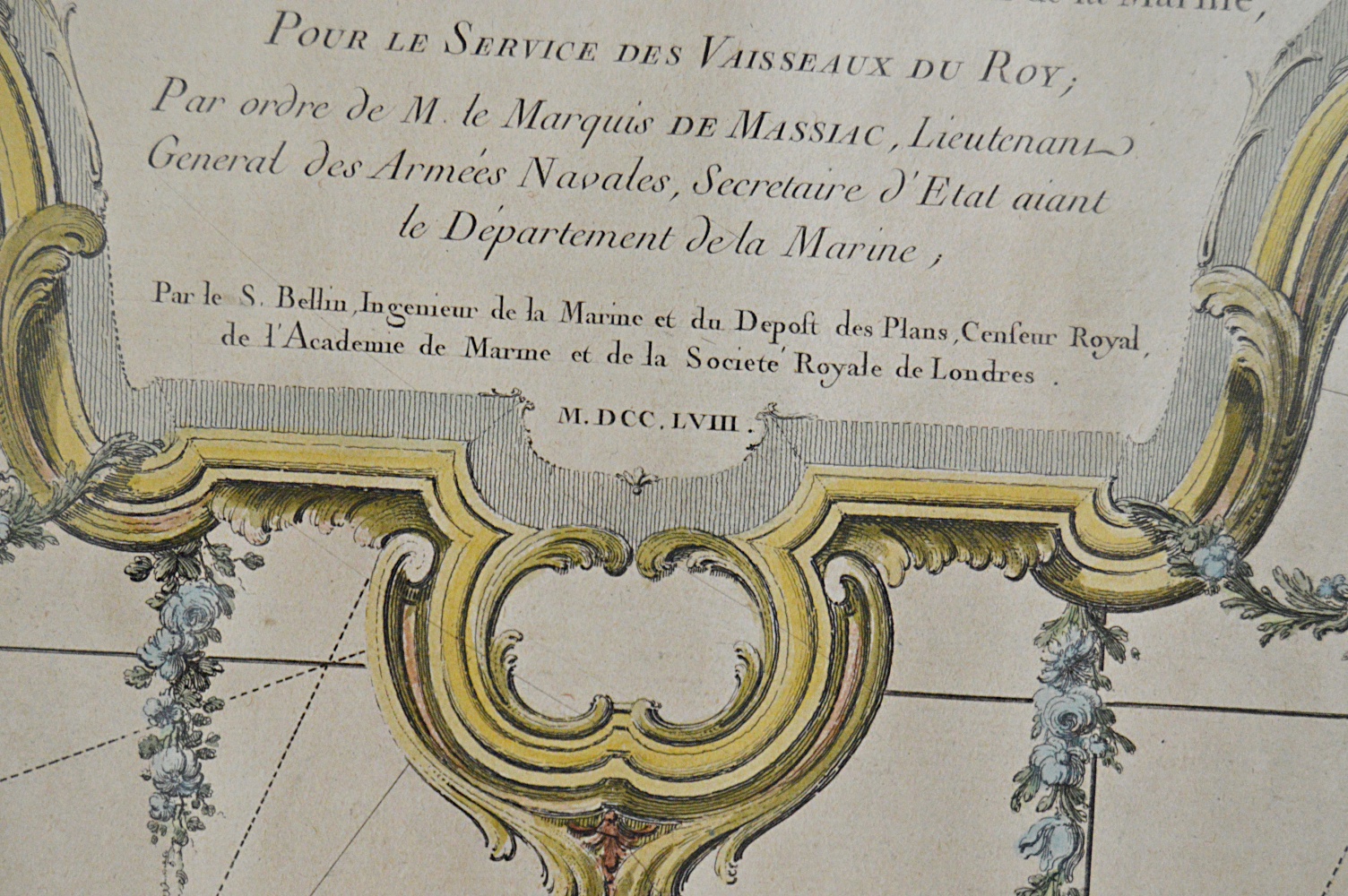 1758 French Engraved Map of L'Isle de Saint Christophe
