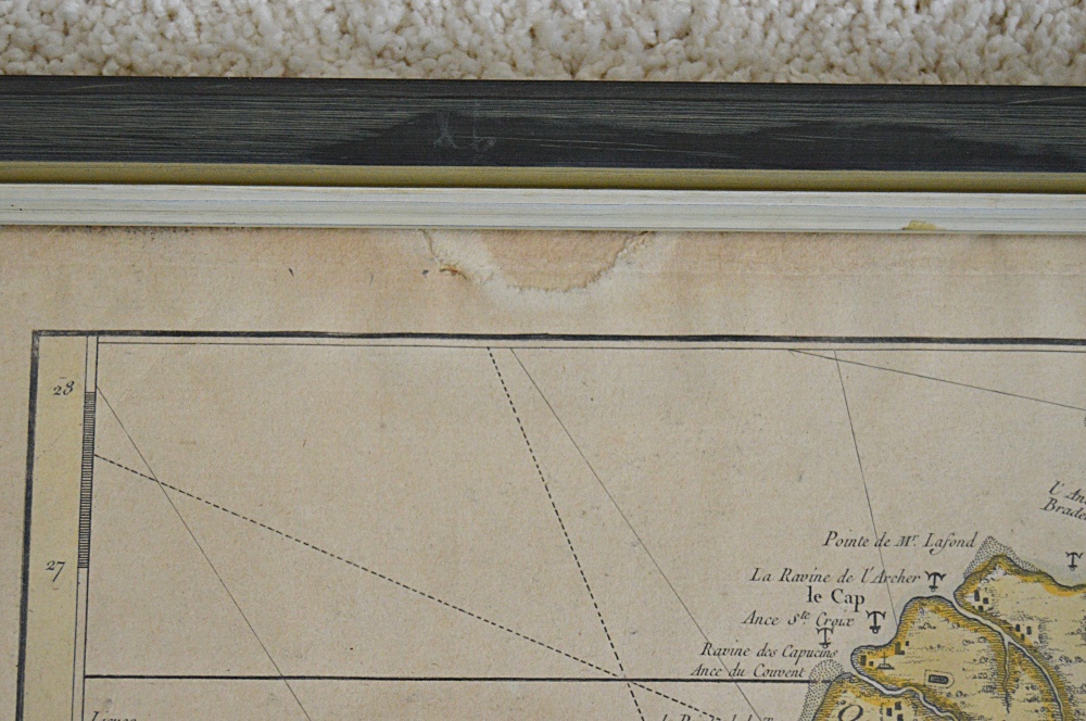 1758 French Engraved Map of L'Isle de Saint Christophe