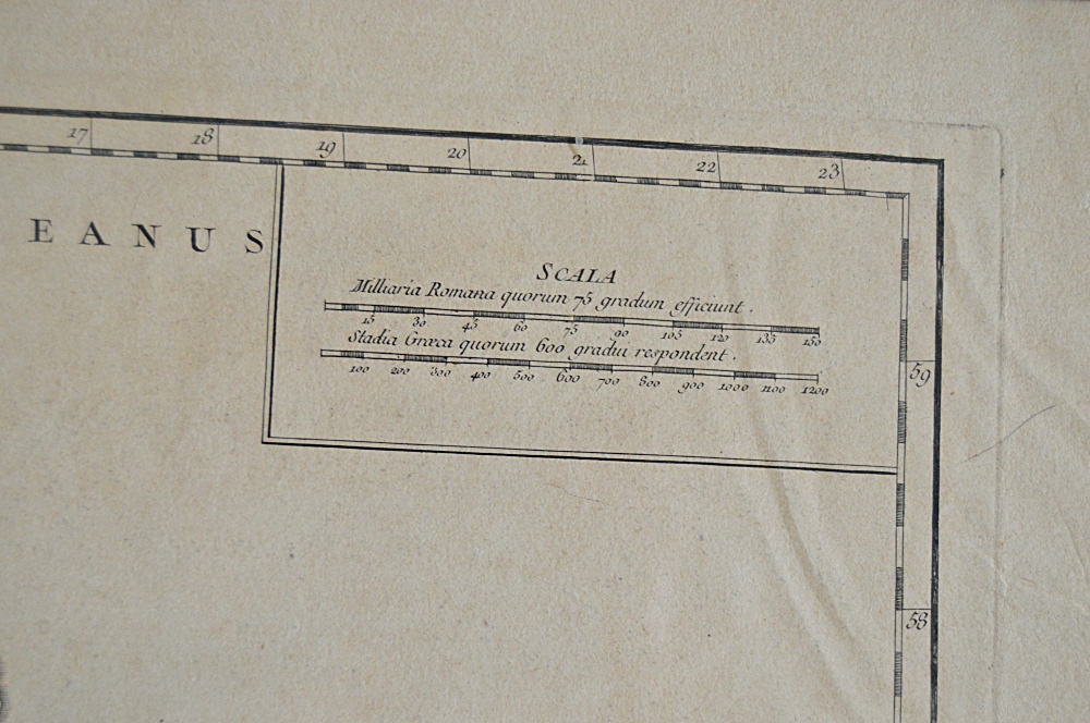 1750 French Engraved Map titled "Britannicae Insulae"
