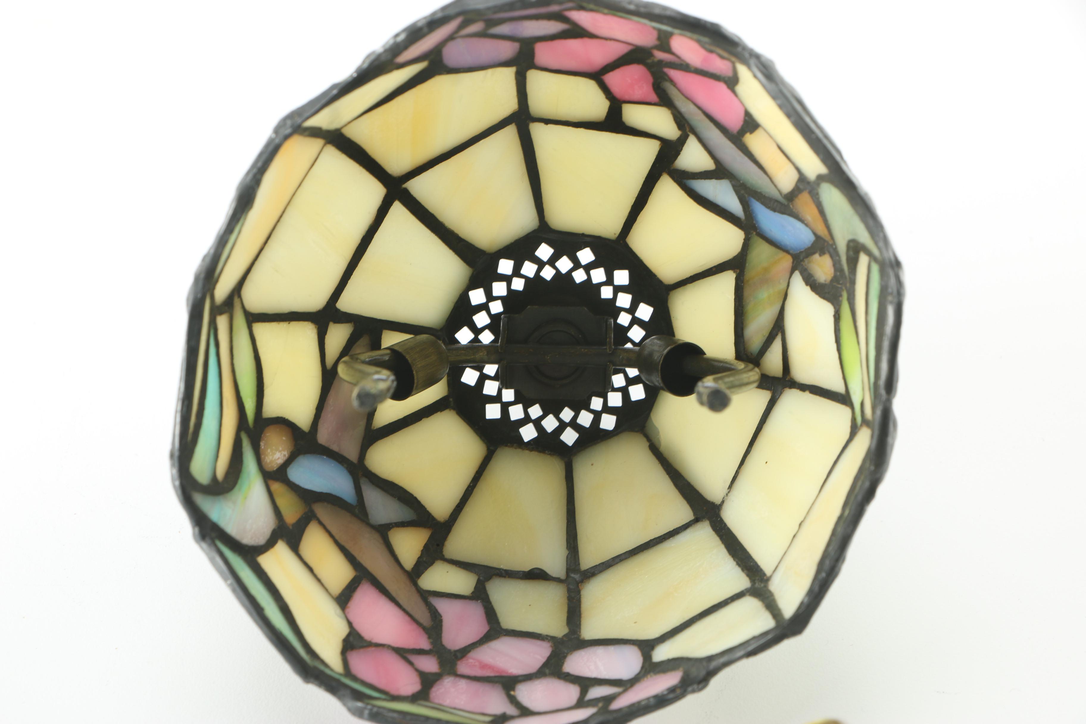 Stained Glass Hummingbird Tiffany Style Desk Lamp