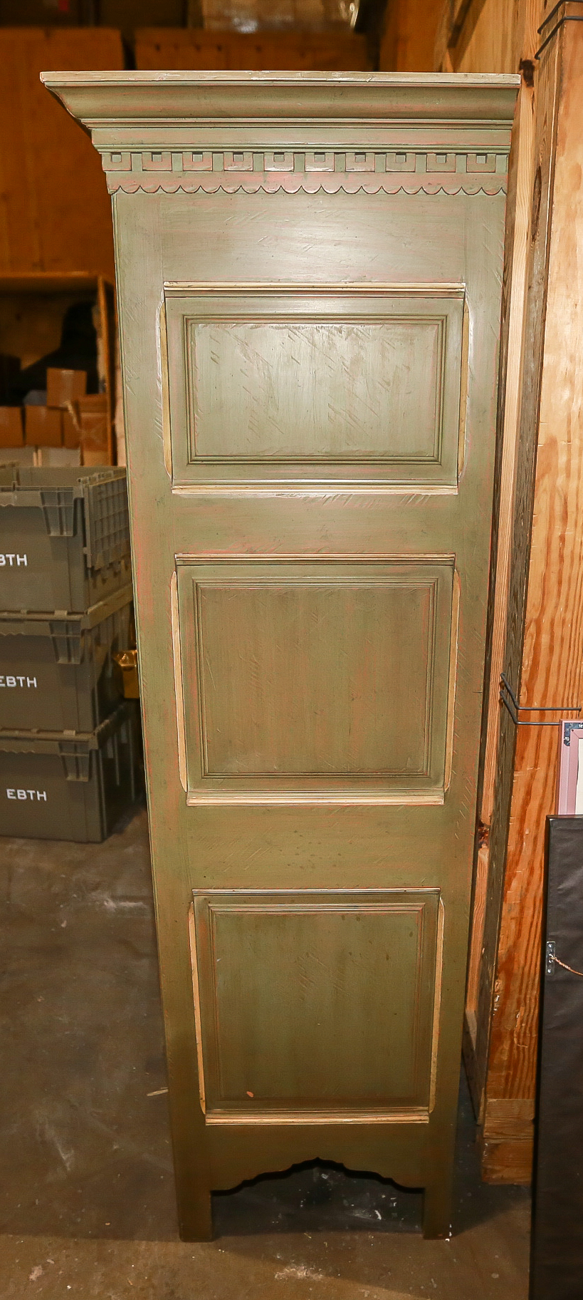 Baker Furniture Olive Painted Wooden Dresser