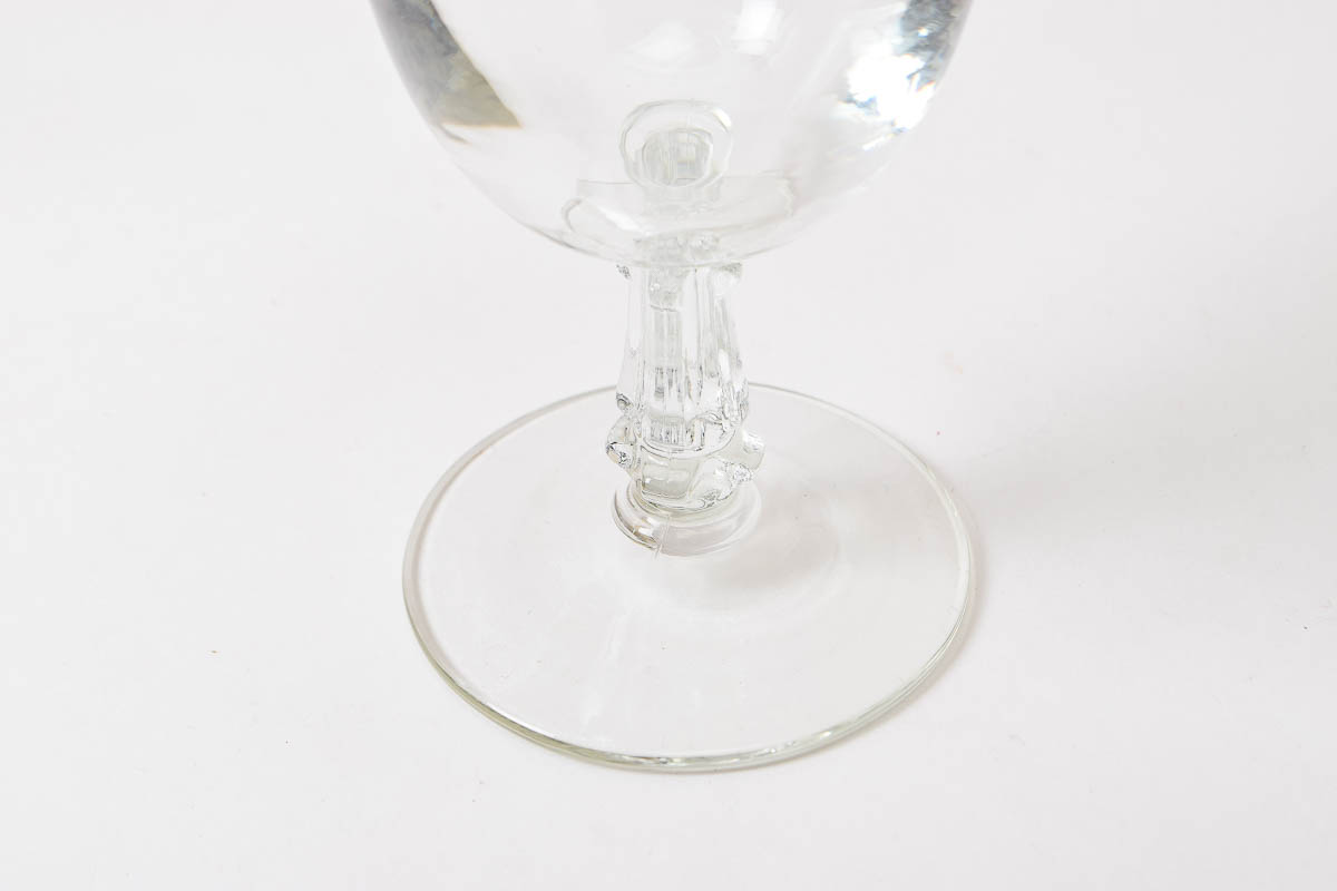 Etched Grapevine Wine Goblets