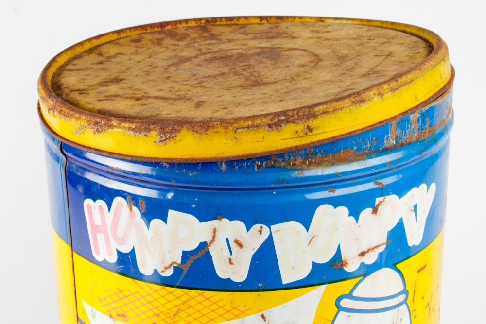 Vintage 1950's Humpty Dumpty Potato Chips Tin