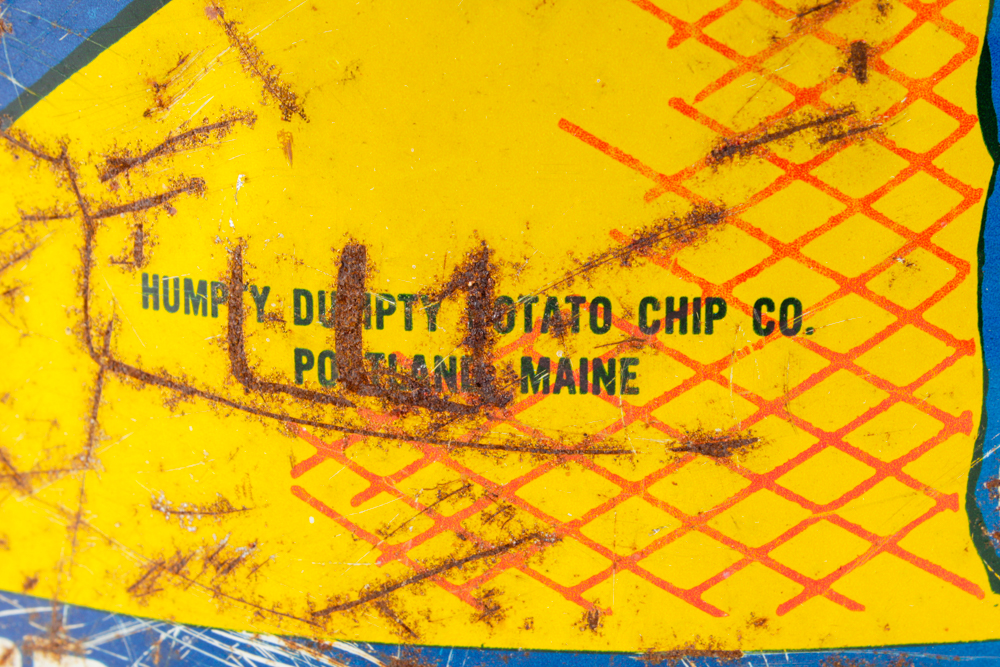 Vintage 1950's Humpty Dumpty Potato Chips Tin