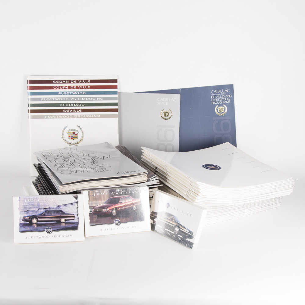 Variety of 1982-1995 Cadillac Sales Literature
