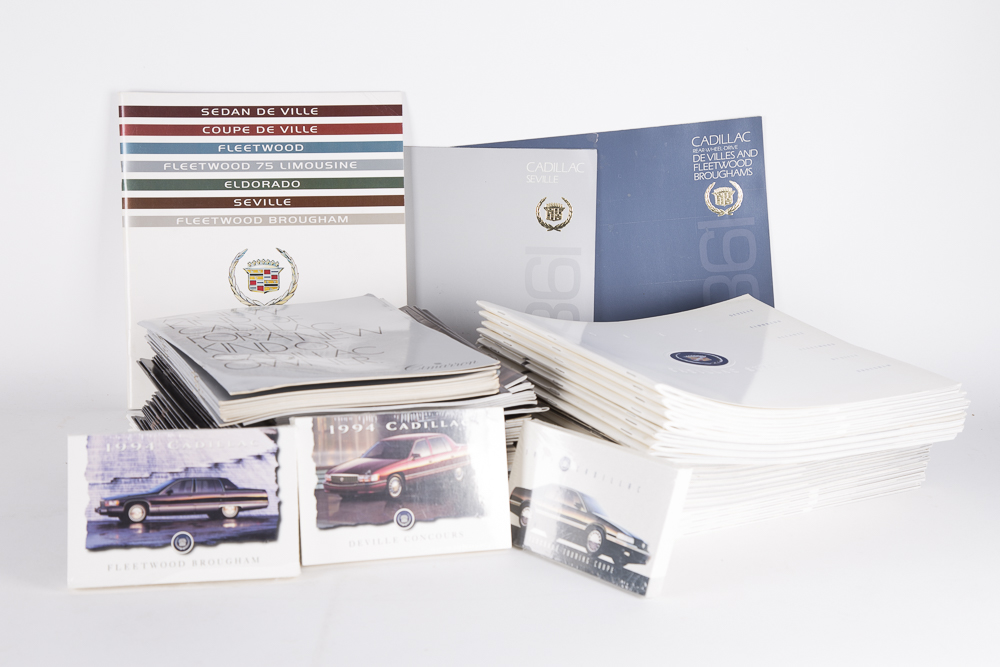Variety of 1982-1995 Cadillac Sales Literature