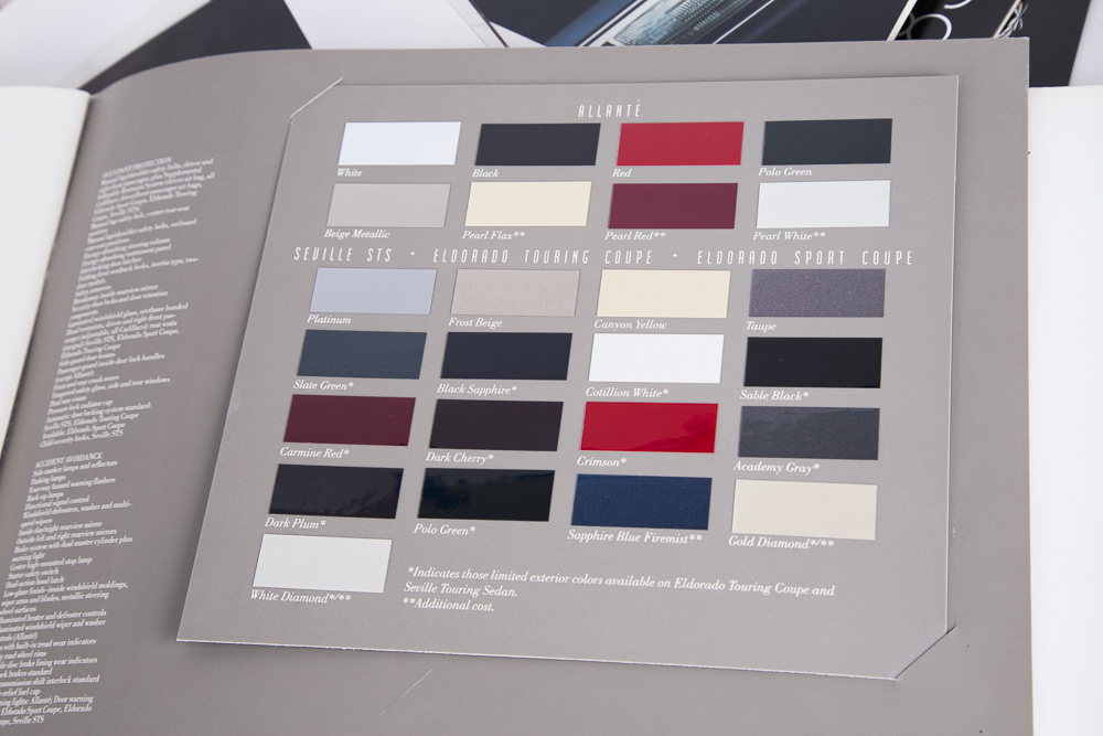 Variety of 1982-1995 Cadillac Sales Literature