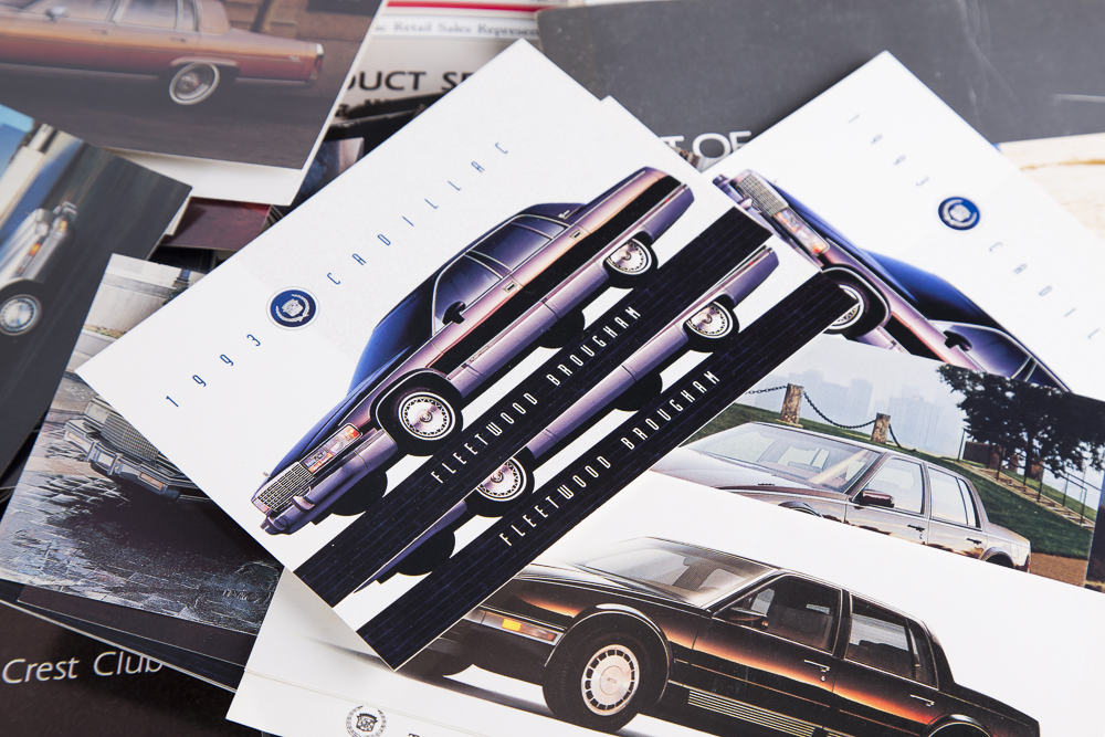 Variety of 1982-1995 Cadillac Sales Literature