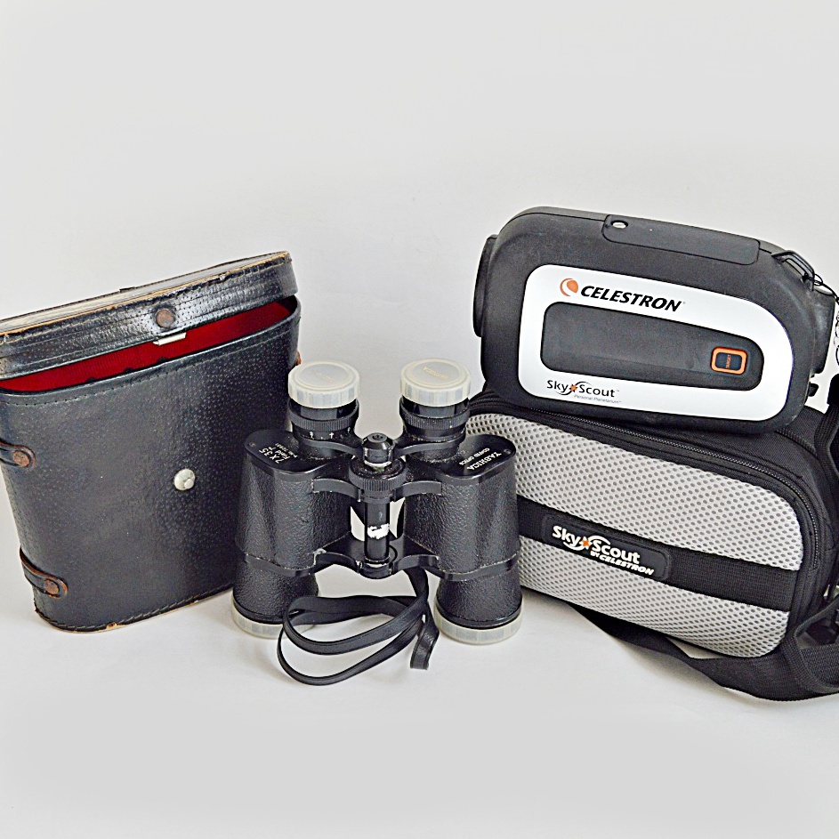 Yashica Binoculars and Celestron "Sky Scout" Personal Planetarium