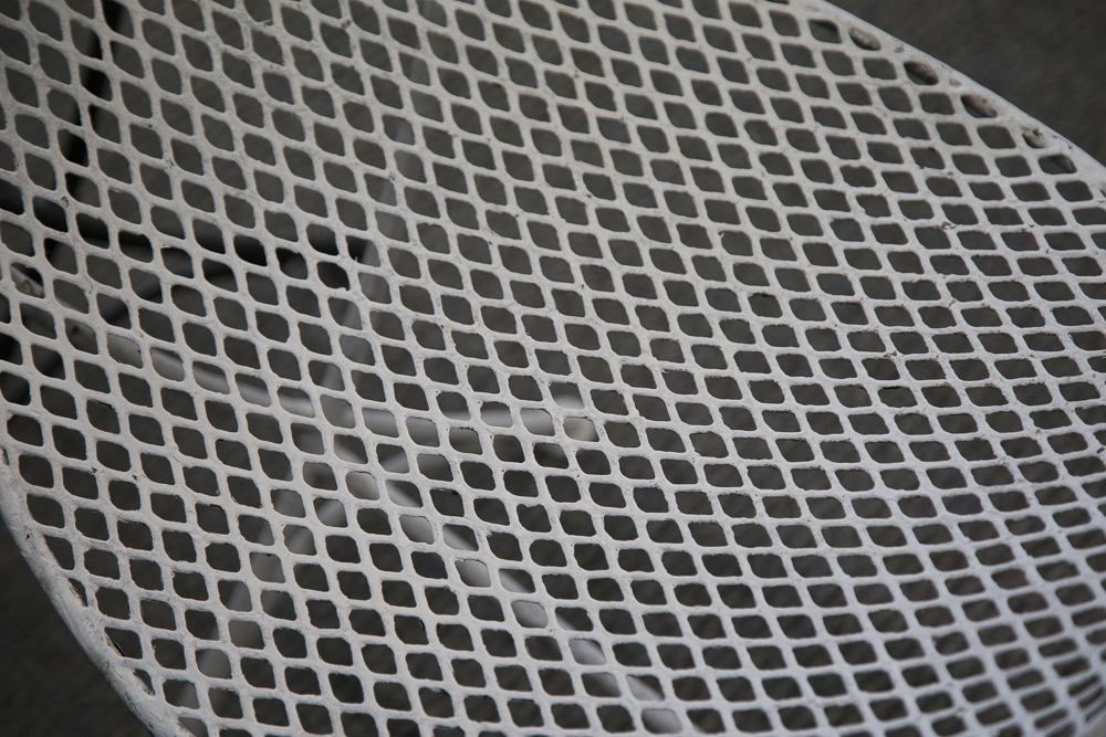 Mid-Century Modern Salterini Orange Slice Patio Chairs and Ottomans