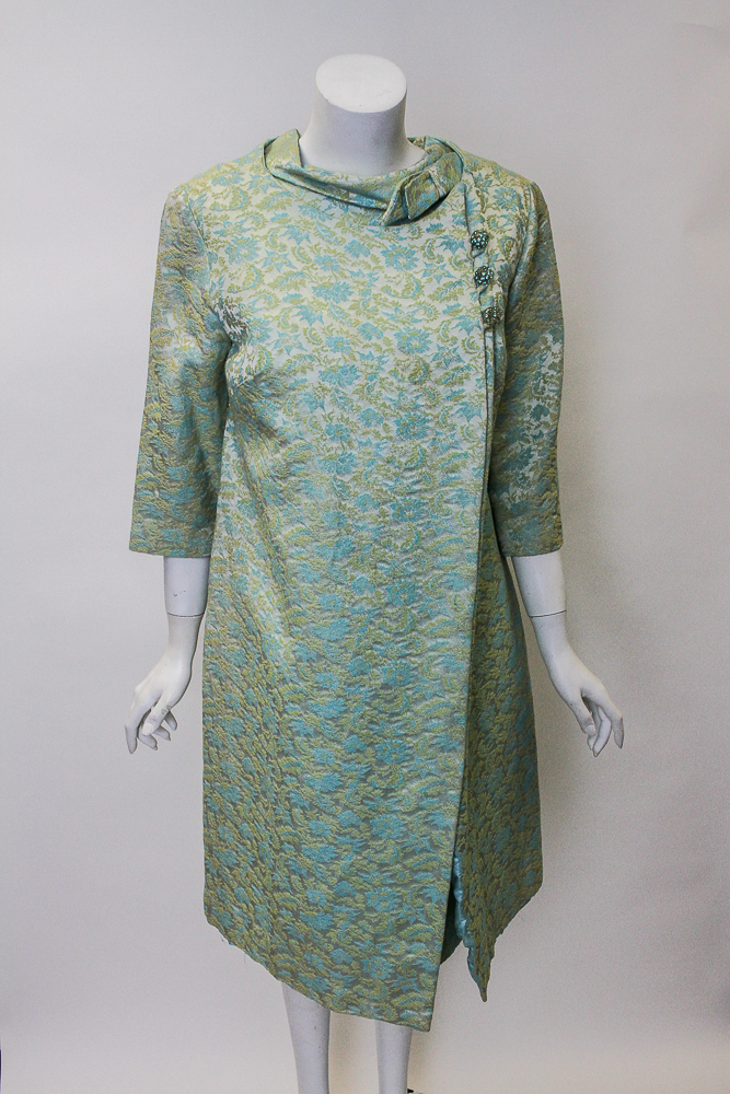 Circa 1960s Brocade Day Dress Sets Featuring Sakowitz