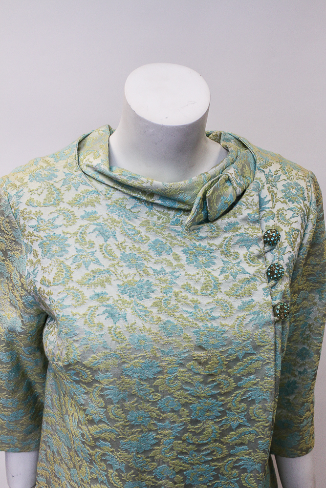 Circa 1960s Brocade Day Dress Sets Featuring Sakowitz