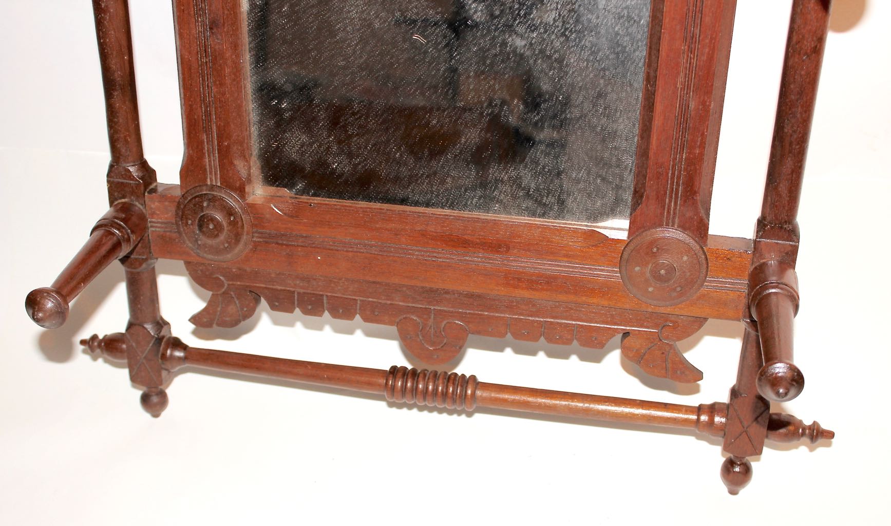 Vintage Wall Hung Hall Tree Mirror