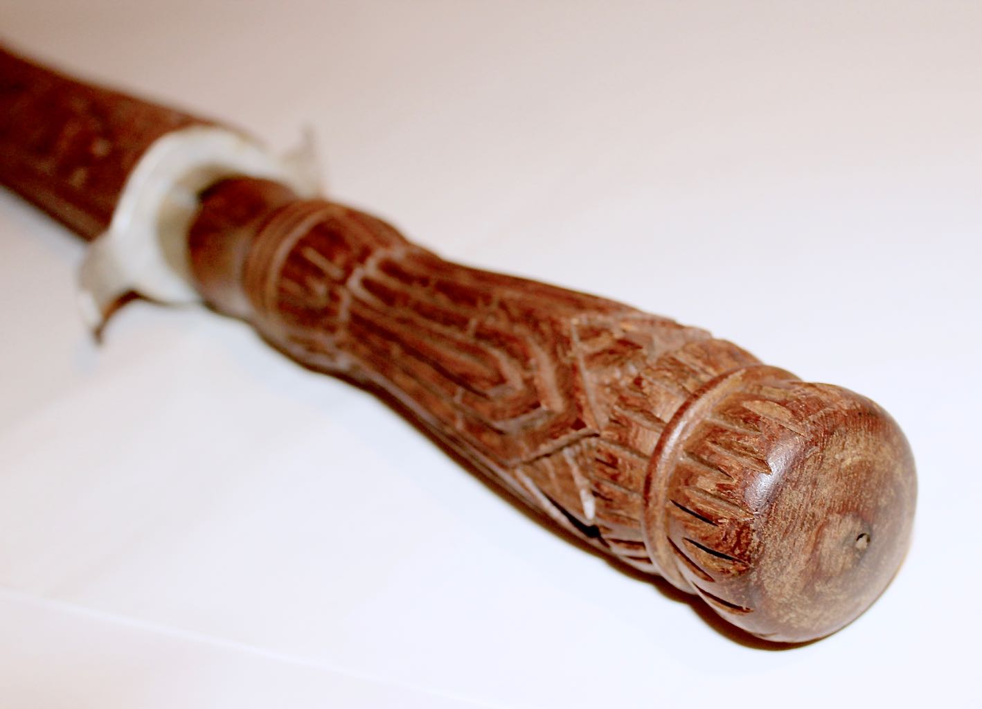 Thai Sword with Hand Carved Wood Sheath