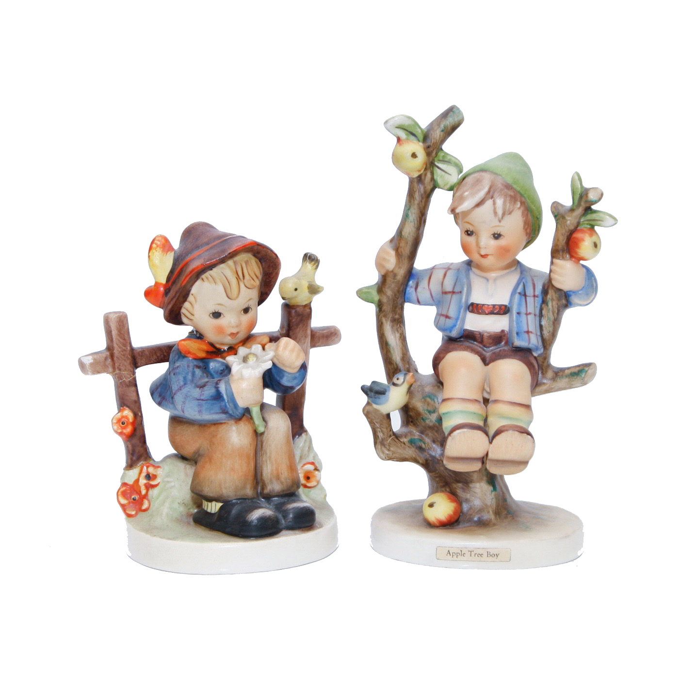 M.I. Hummel Figurines "She Loves Me, She Loves Me Not" and "Apple Tree Boy"