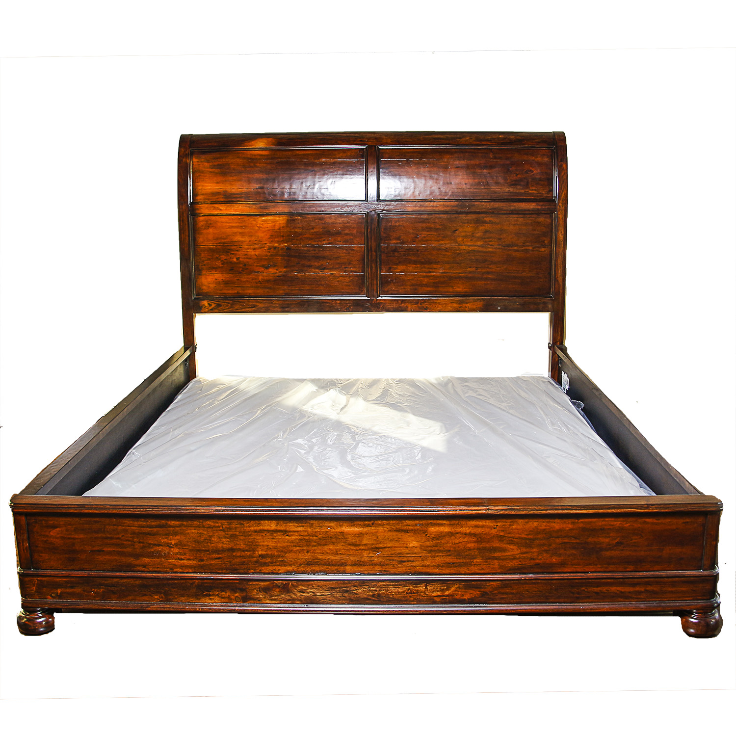 Bernhardt Furniture Hardwood King Size Headboard and Bed Frame