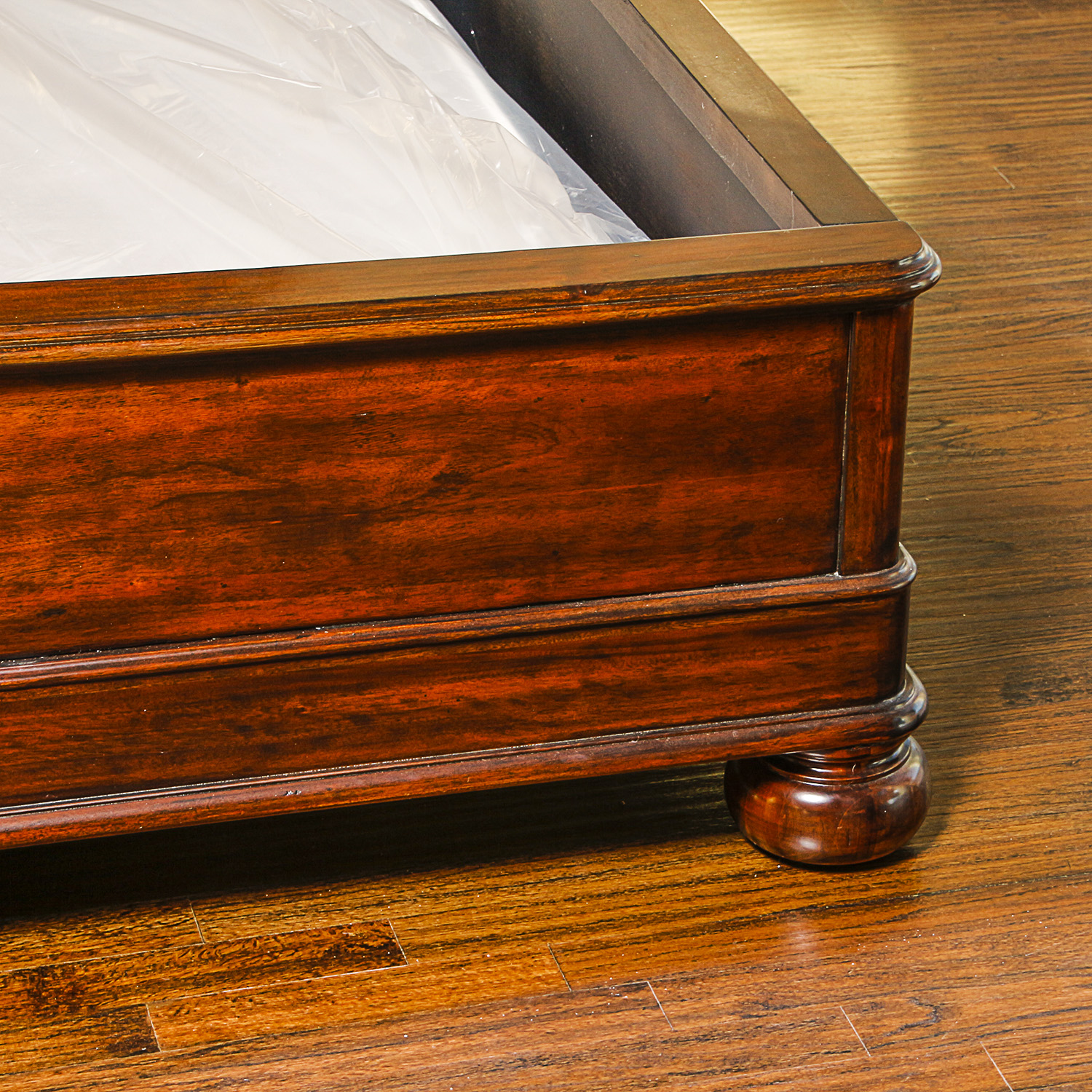 Bernhardt Furniture Hardwood King Size Headboard and Bed Frame