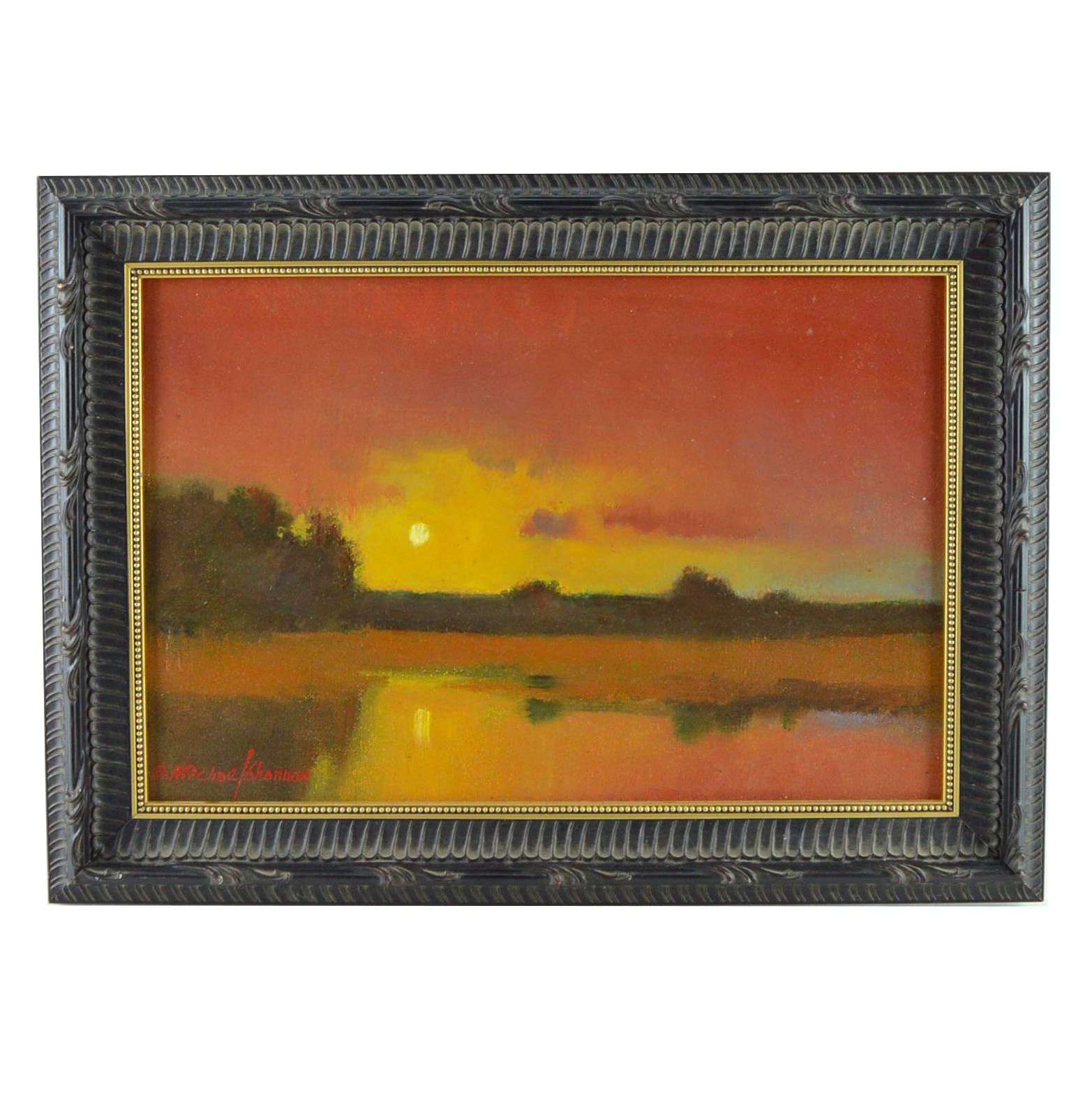 R. Michael Shannon Oil Painting of Landscape