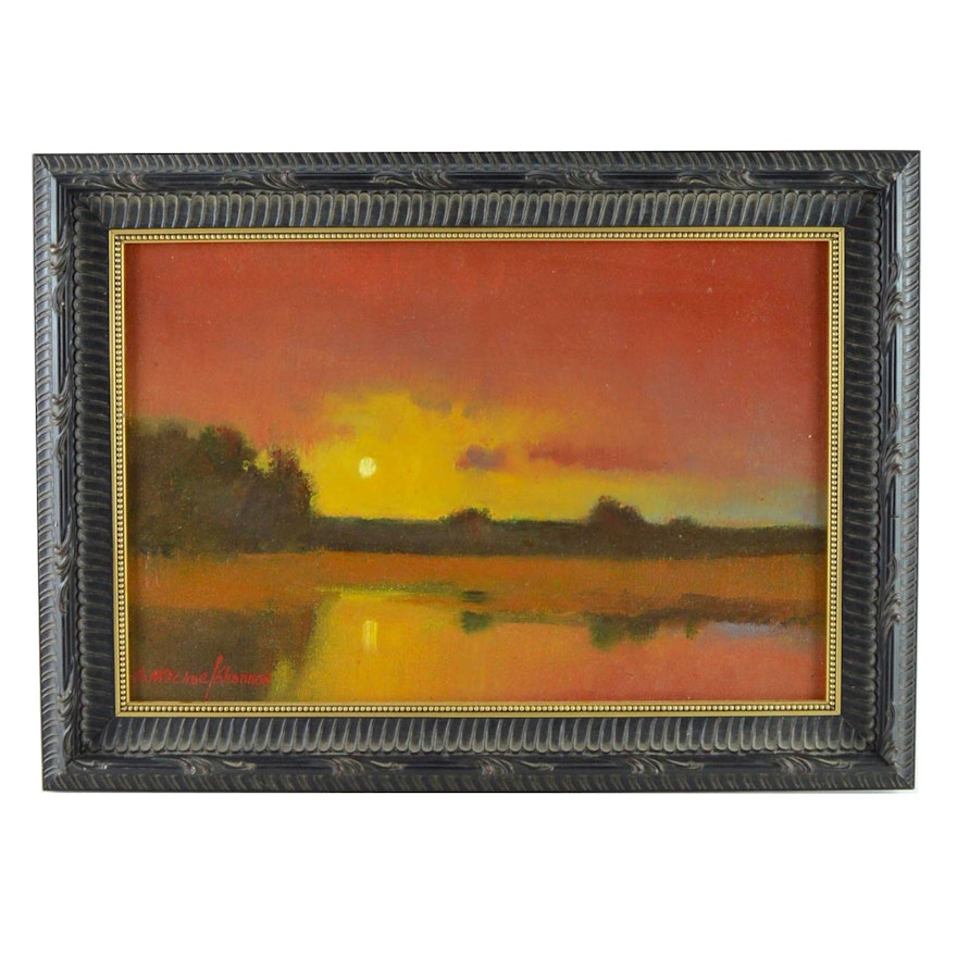 R. Michael Shannon Oil Painting of Landscape