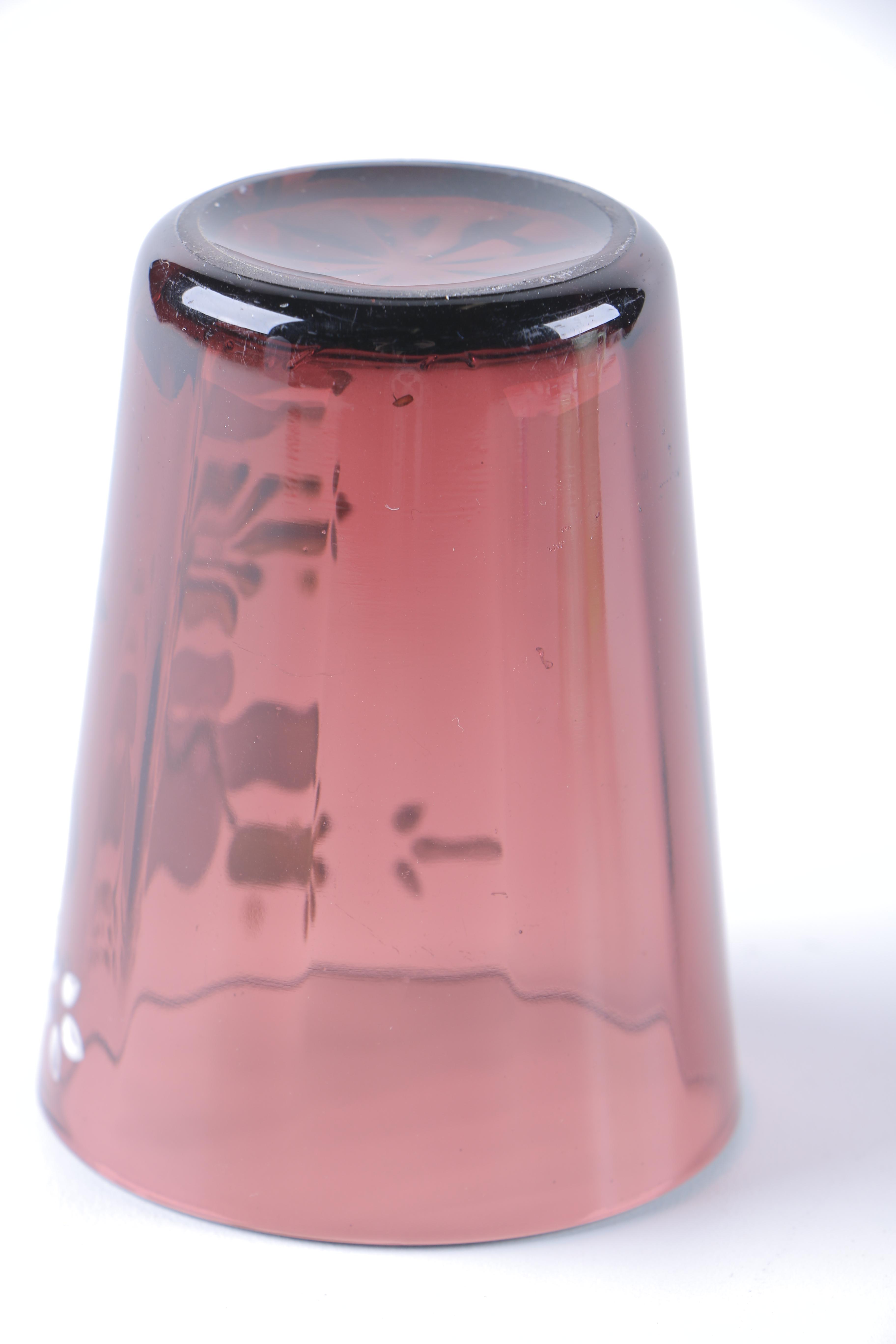 Vintage Colored Glasses and Bowl