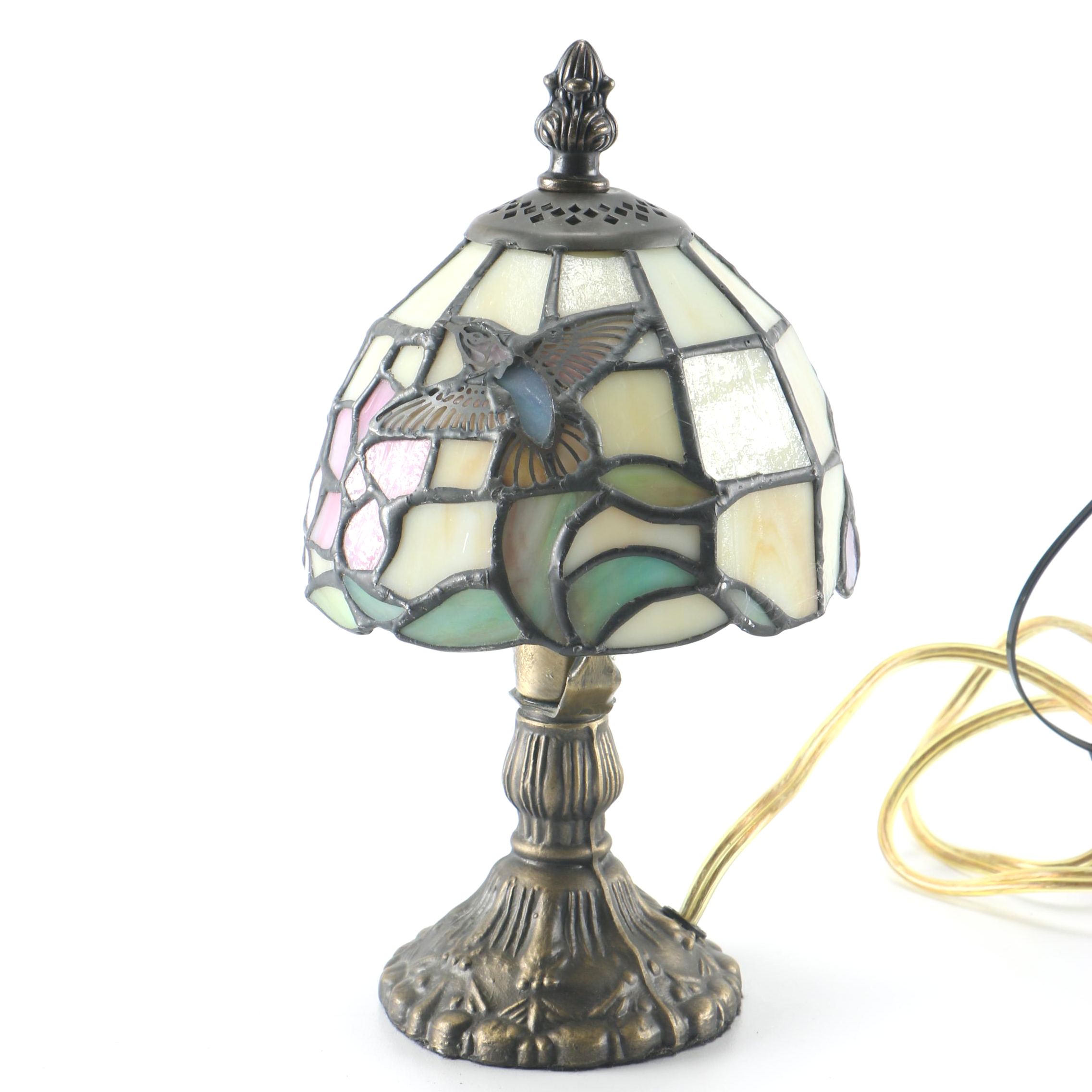 Stained Glass Hummingbird Tiffany Style Desk Lamp