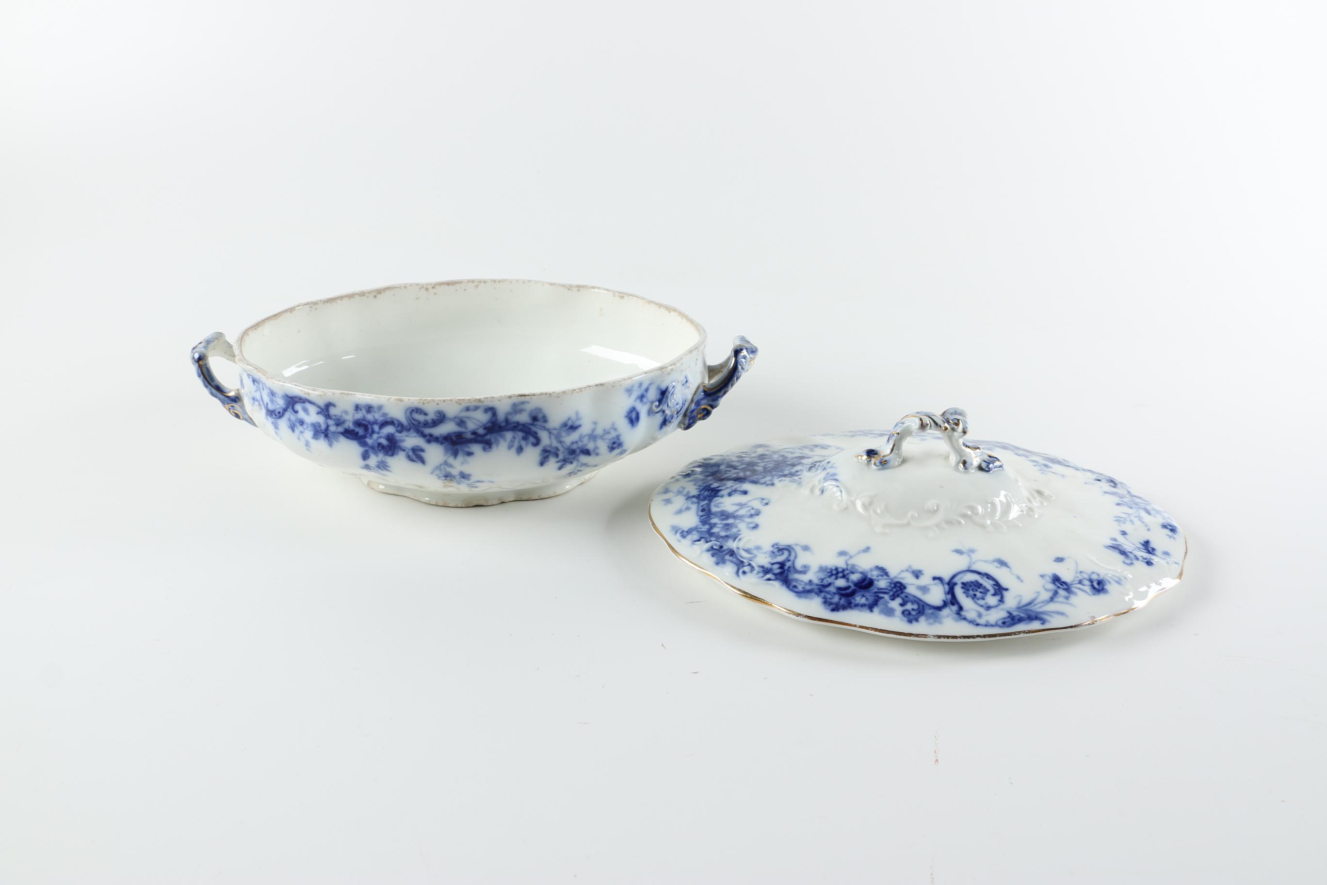 Early 1900s Sampson Hancock & Sons "Ivanhoe" Semi-Porcelain Covered Dishes