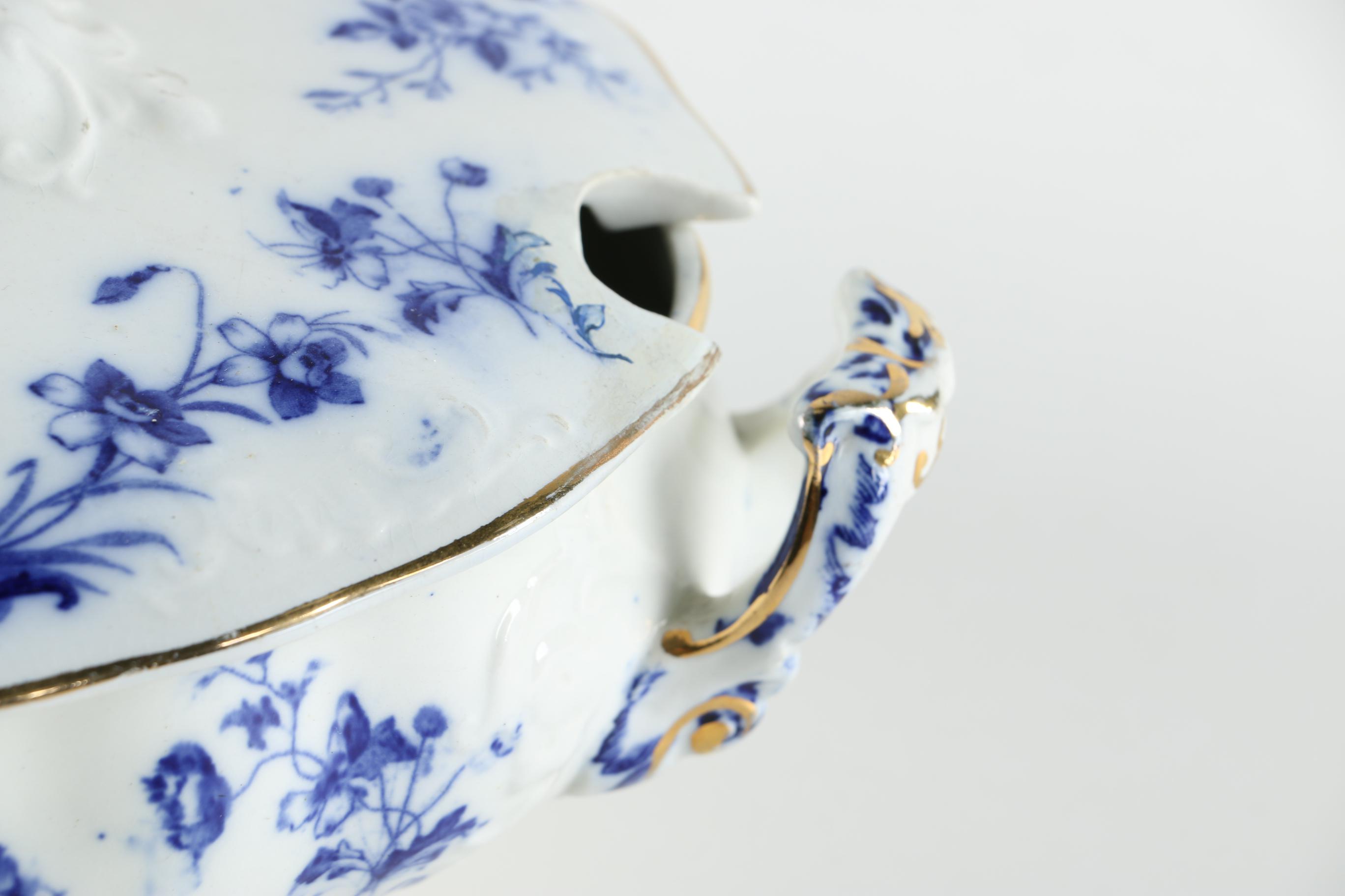 Early 1900s Sampson Hancock & Sons "Ivanhoe" Semi-Porcelain Covered Dishes