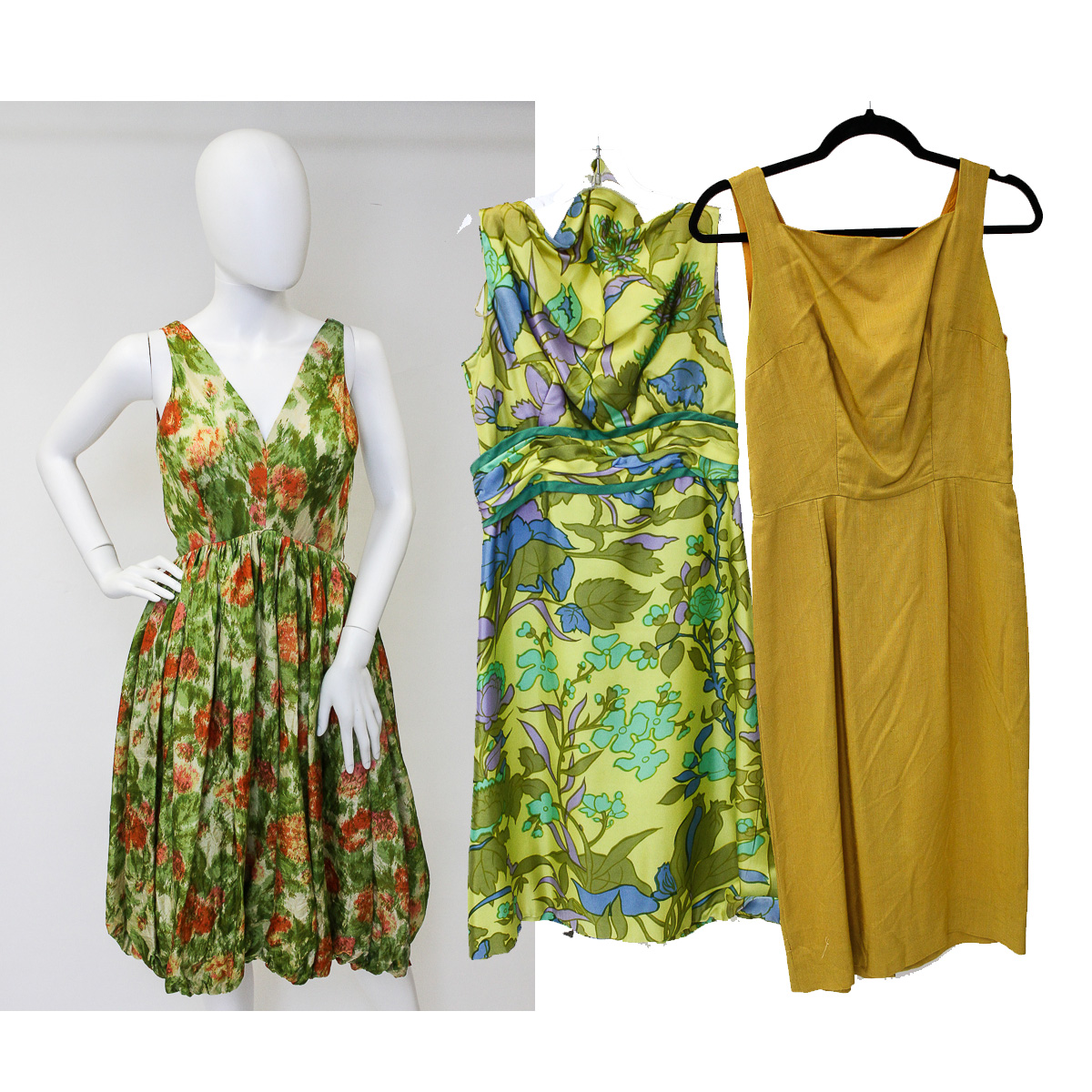 Set of Circa 1960s Cocktail Dresses including Victor Costa
